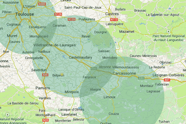 zone d'intervention HBE SERVICES