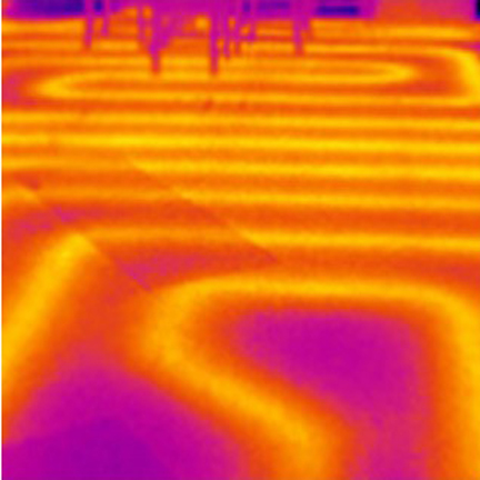 Diagnostic chauffage par camera thermique